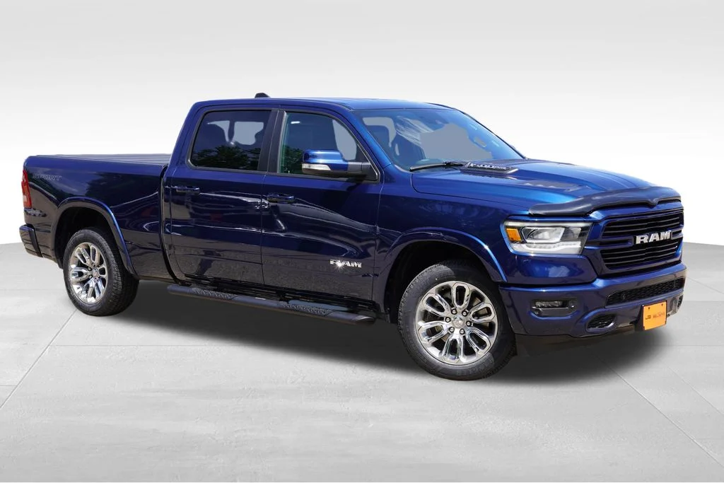 Used 2022 Patriot Blue Pearlcoat Ram Laramie image 2