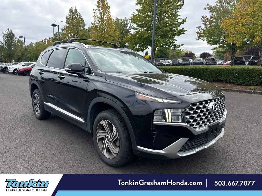 Used 2022 Twilight Black Hyundai SEL image 1