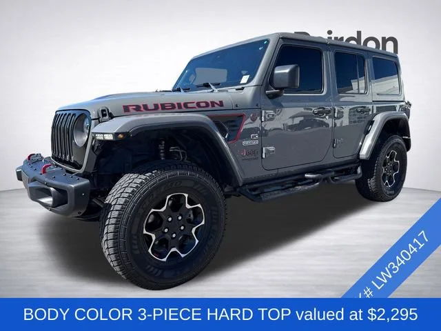 Used 2020 Sting-Gray Clearcoat Jeep Unlimited Rubicon image 3