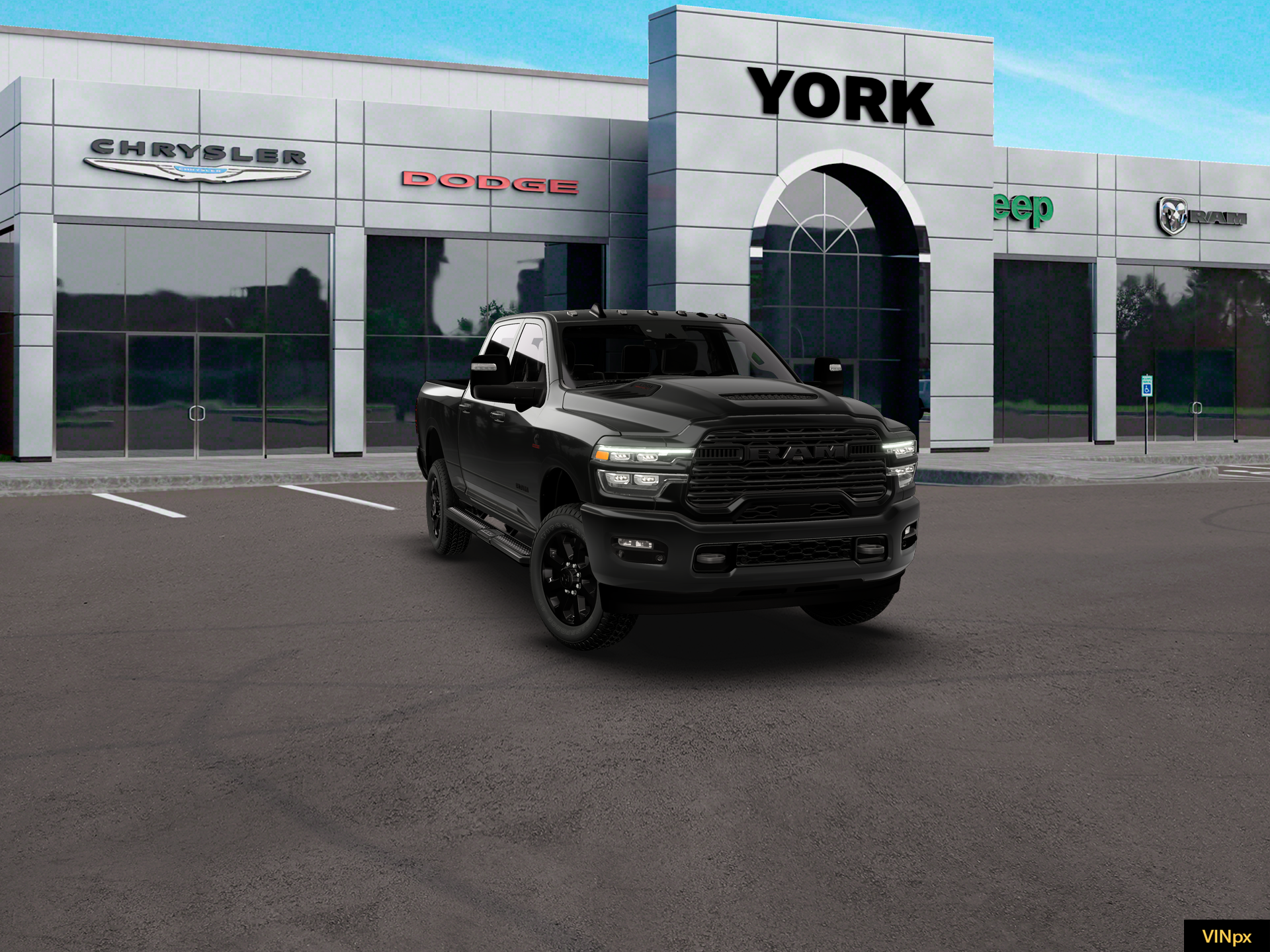 New 2026 Diamond Black Crystal Pearl-Coat Exterior Paint RAM LARAMIE image 28