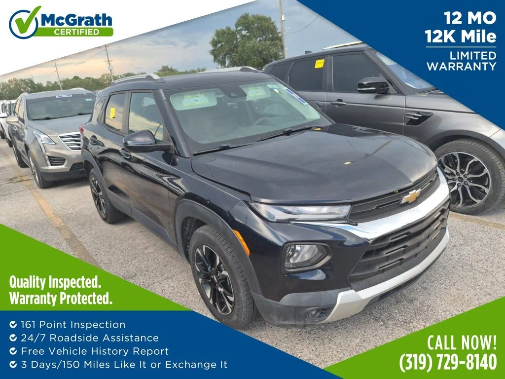 Certified Used 2021 Blue Chevrolet LT image 1