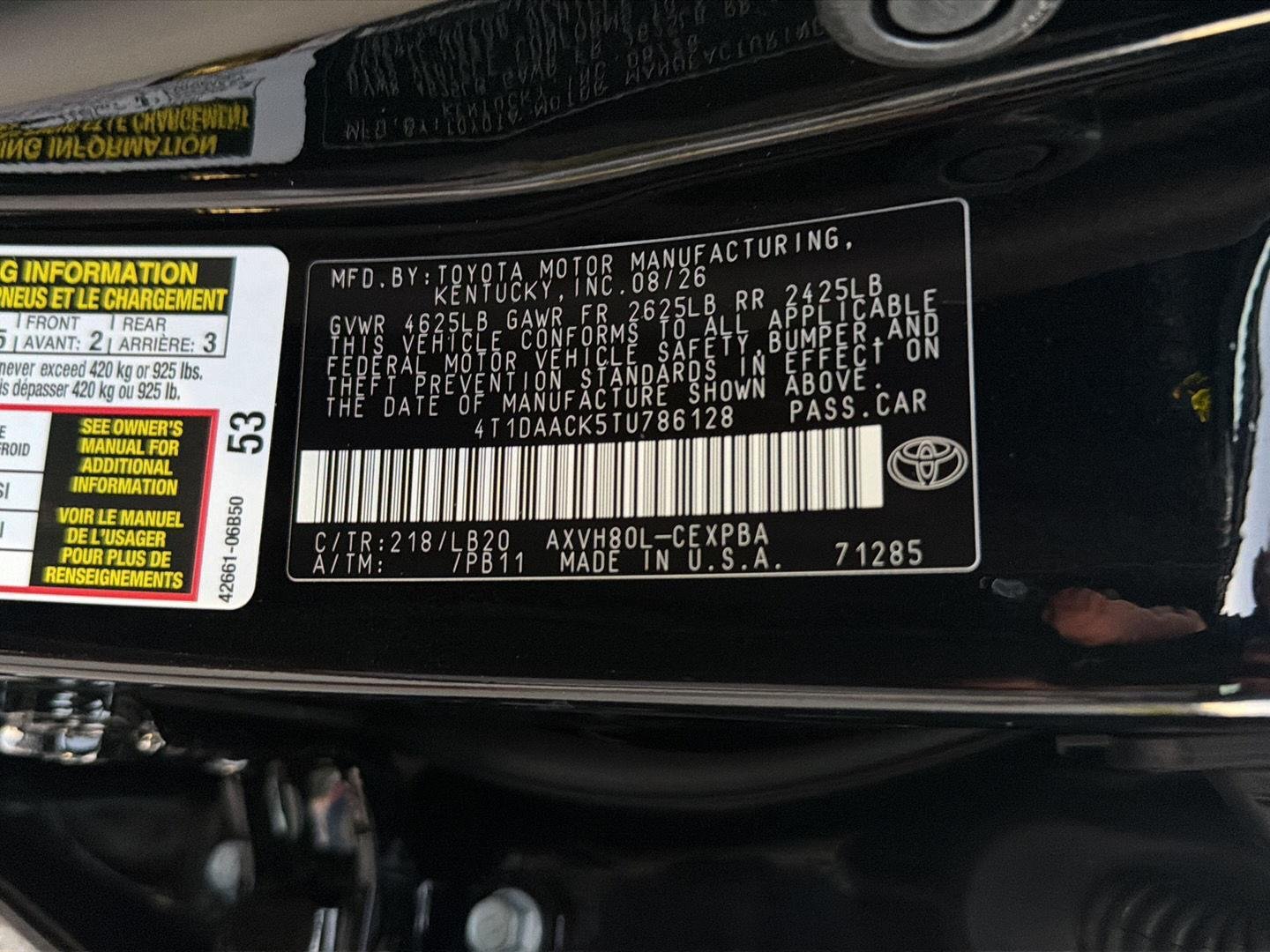 New 2026 Midnight Black Metallic Toyota XSE image 37
