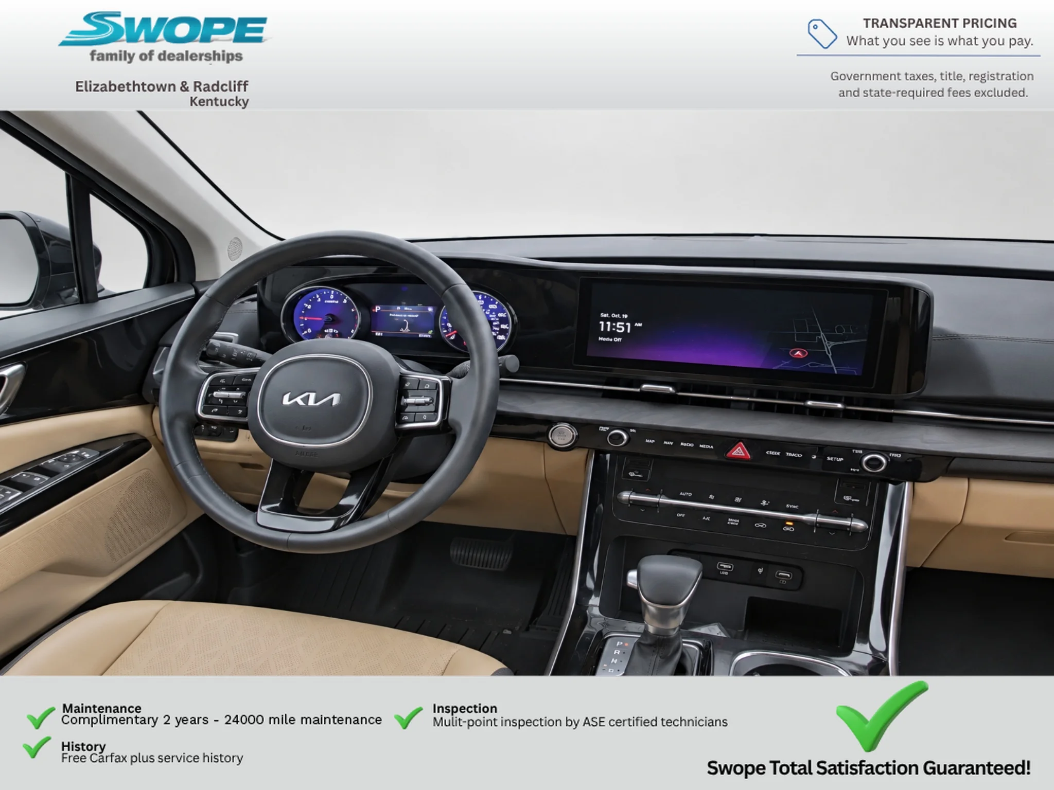 Used 2024 Aurora Black Pearl Kia EX image 20