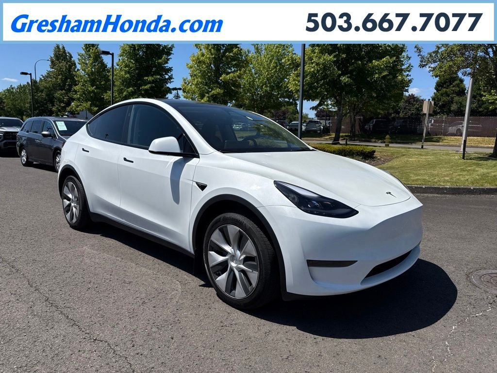Used 2024 Pearl White Multi-Coat Tesla Long Range image 1