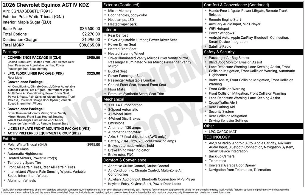 2026 Chevrolet Equinox ACTIV - Photo 8