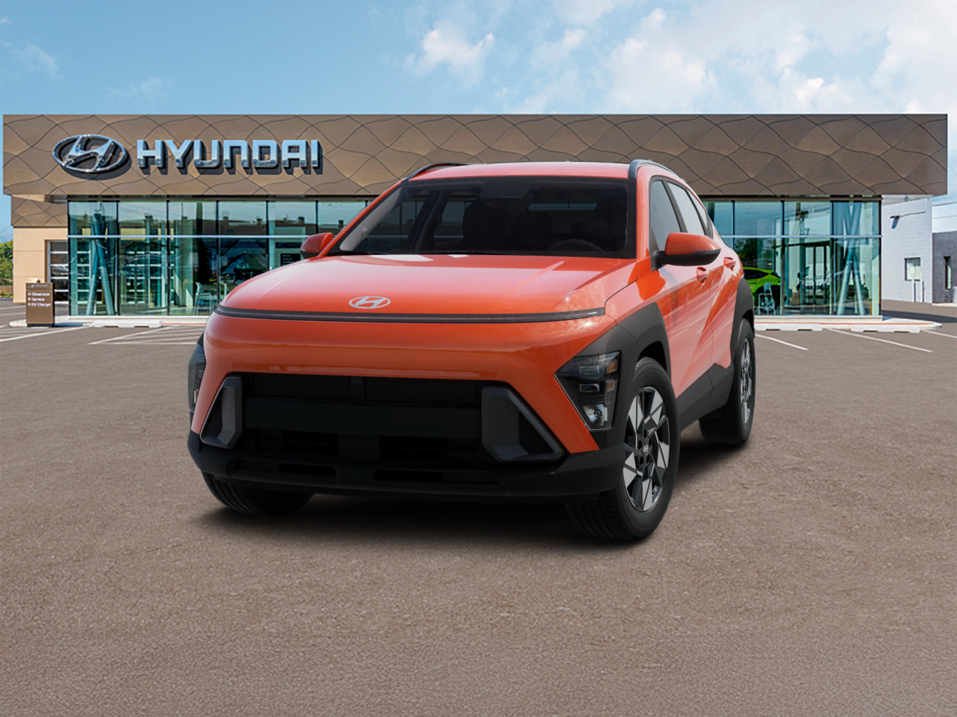 New 2025 Orange Hyundai SEL FWD image 7