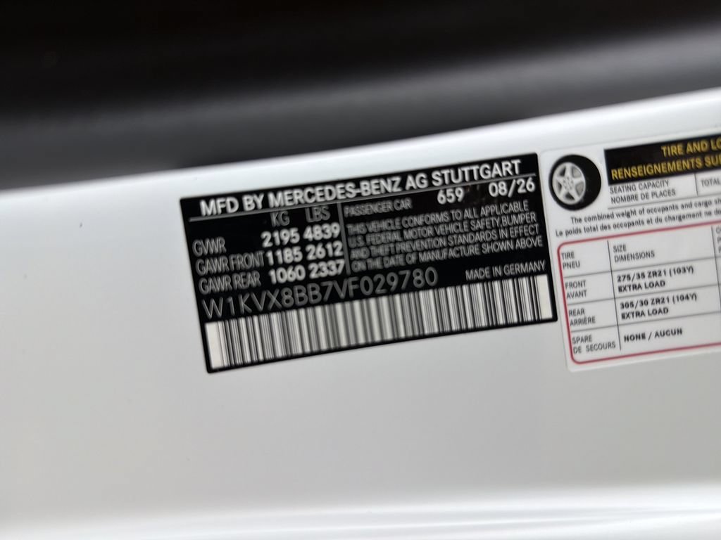 New 2027 MANUFAKTUR moonlight white magno (White Ambiance) Mercedes-Benz Maybach SL 680 Monogram Series image 78