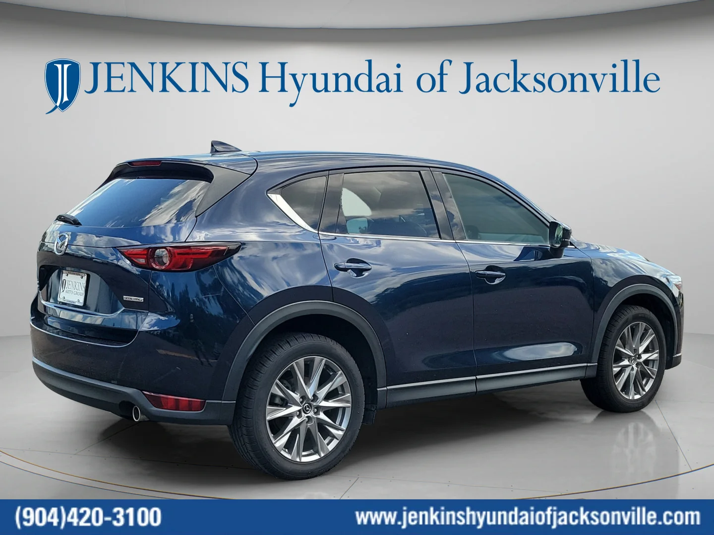Used 2021 Deep Crystal Blue Mica Mazda Grand Touring image 3