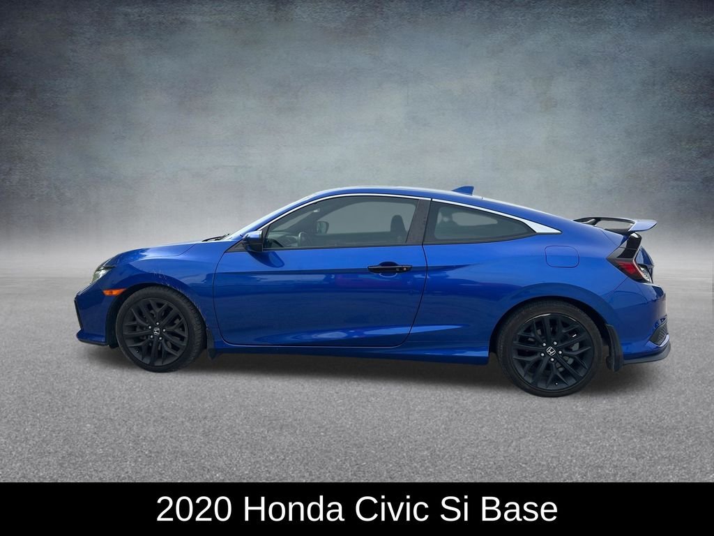 Used 2020 Aegean Blue Metallic Honda Si image 2