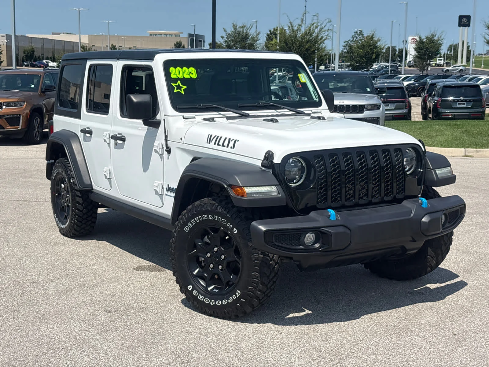 Used 2023 Jeep Wrangler 4xe Willys 4XE with VIN 1C4JJXN66PW689671 for sale in Kansas City