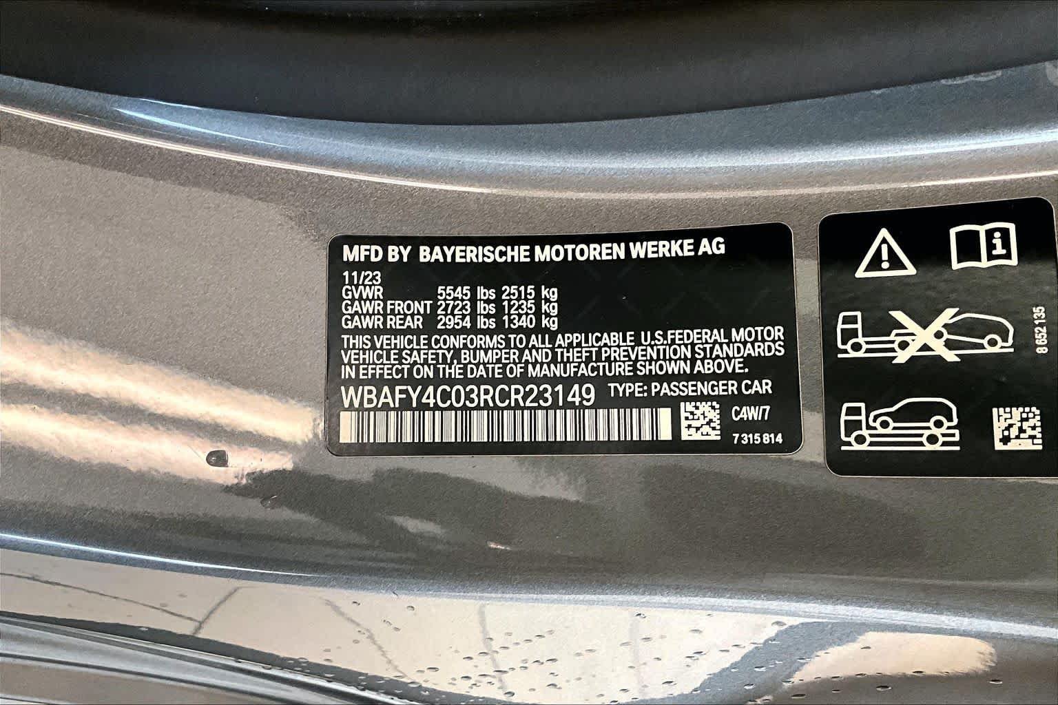 Certified Used 2024 Skyscraper Grey Metallic BMW M850i xDrive image 31