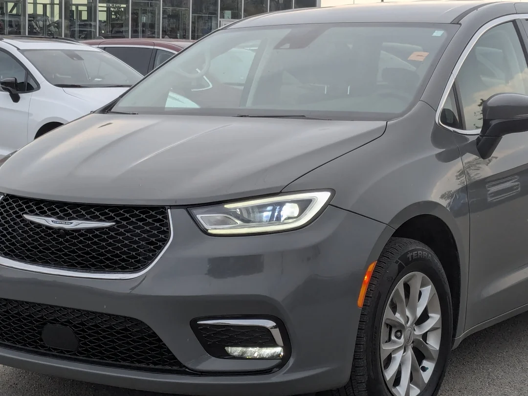 Certified Used 2023 Grey Chrysler Touring L - - AWD - Caprice Leather - Heated Seats & Wheel - Blind Spot & More! image 9