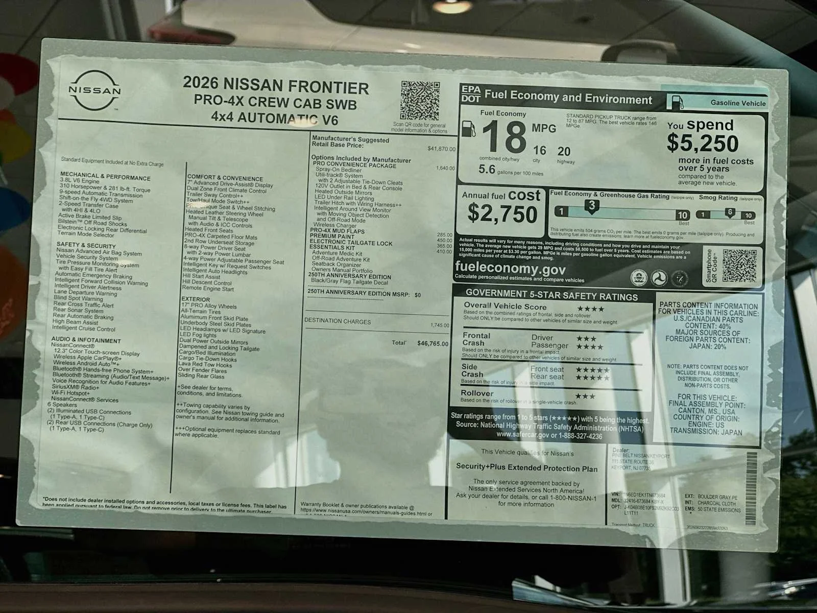 New 2026 Boulder Gray Pearl Nissan PRO-4X image 6