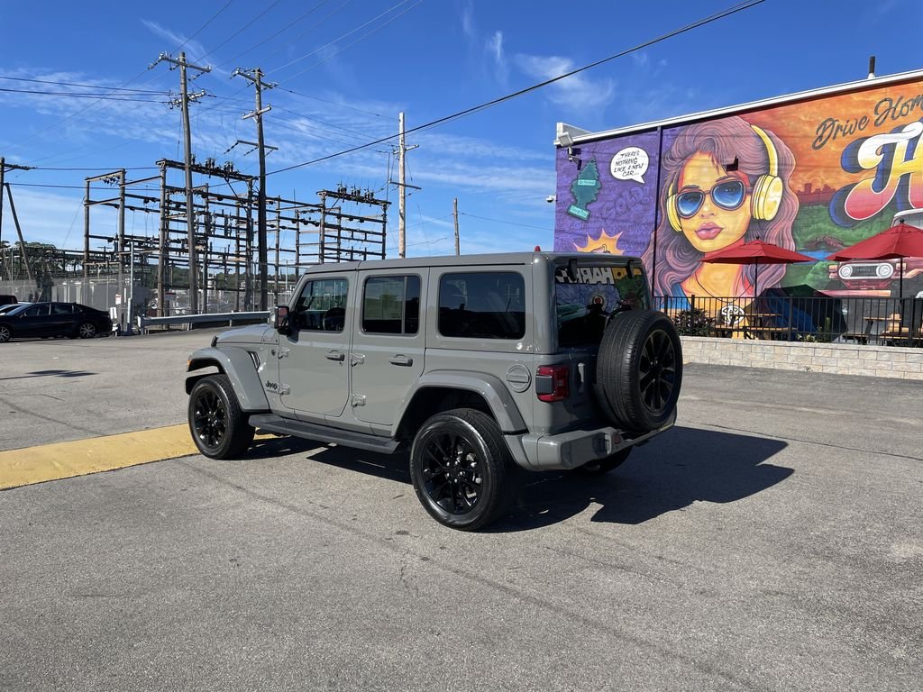 Certified Used 2022 Gray Jeep Unlimited Sahara High Altitude image 3