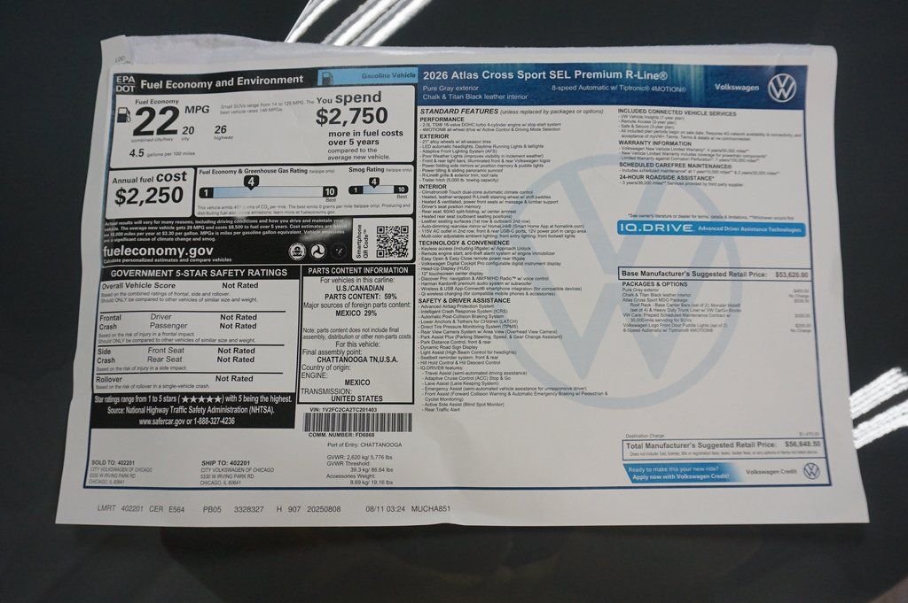 2026 Volkswagen Atlas Cross Sport SEL Premium R-LINE - Photo 40