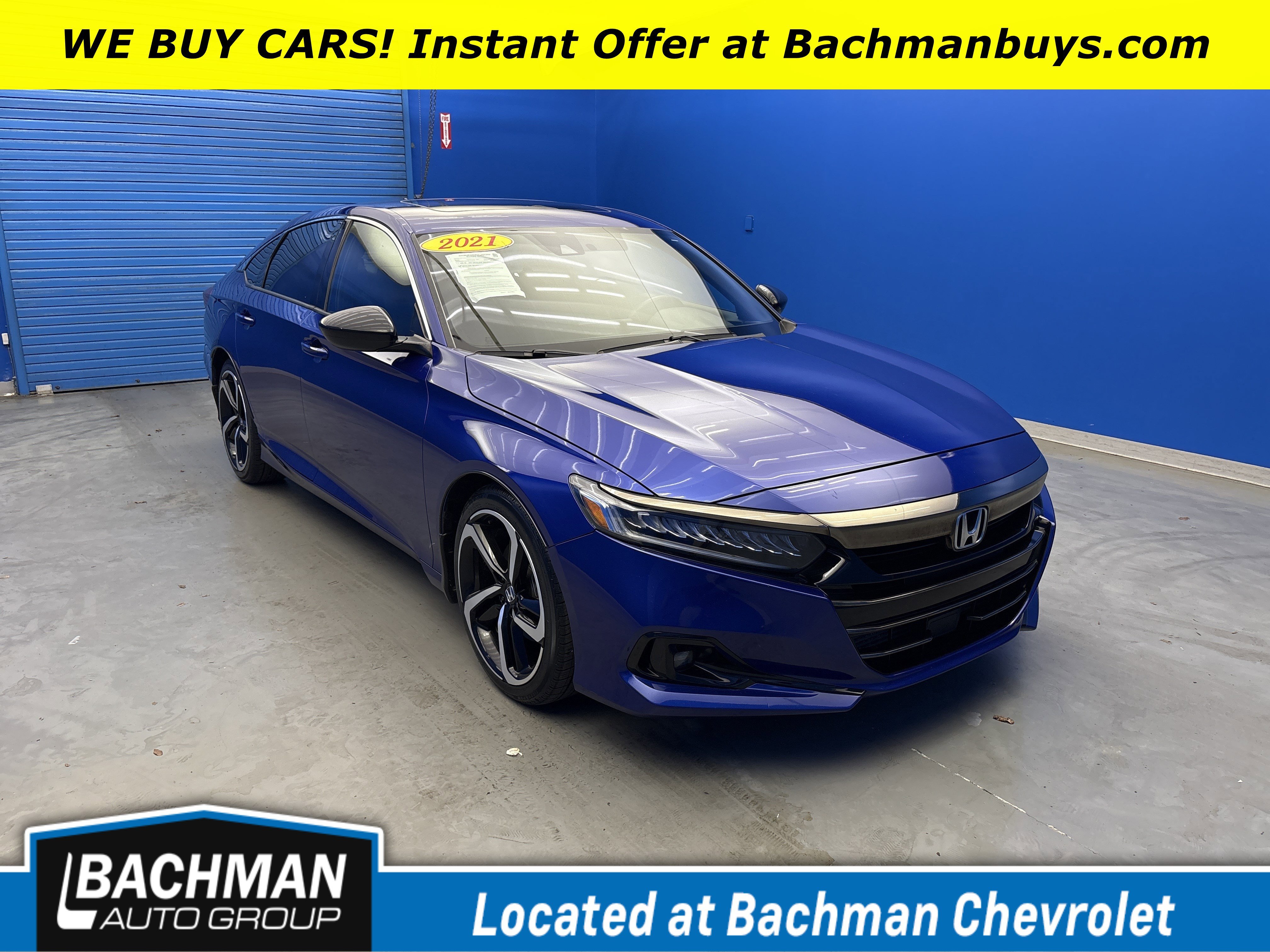 Used 2021 Blue Honda Sport image 1