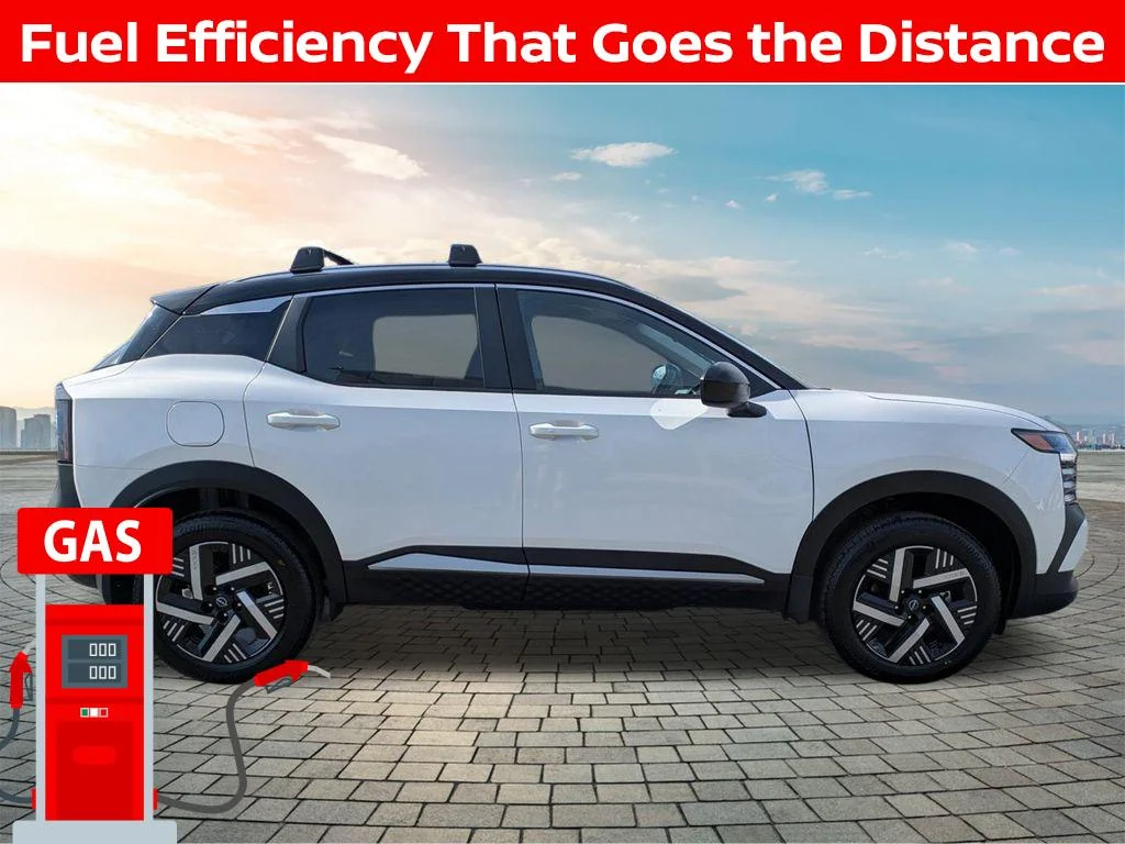 New 2026 Aspen White TriCoat / Super Black Two-tone Nissan SV image 3