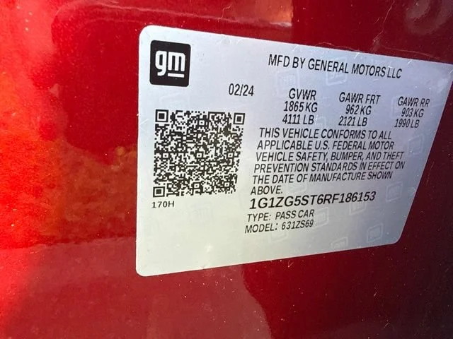 Used 2024 Radiant Red Tintcoat Chevrolet RS image 8