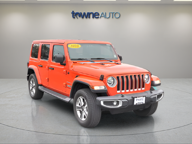 Used 2020 Orange Jeep Unlimited Sahara image 10
