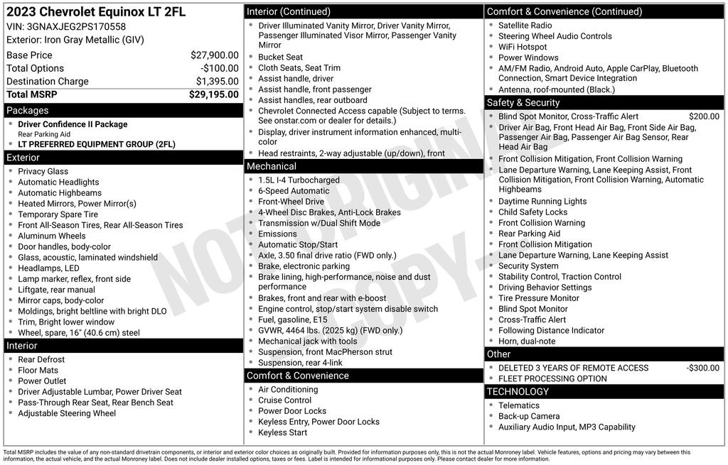 Used 2023 Gray Chevrolet LT image 6