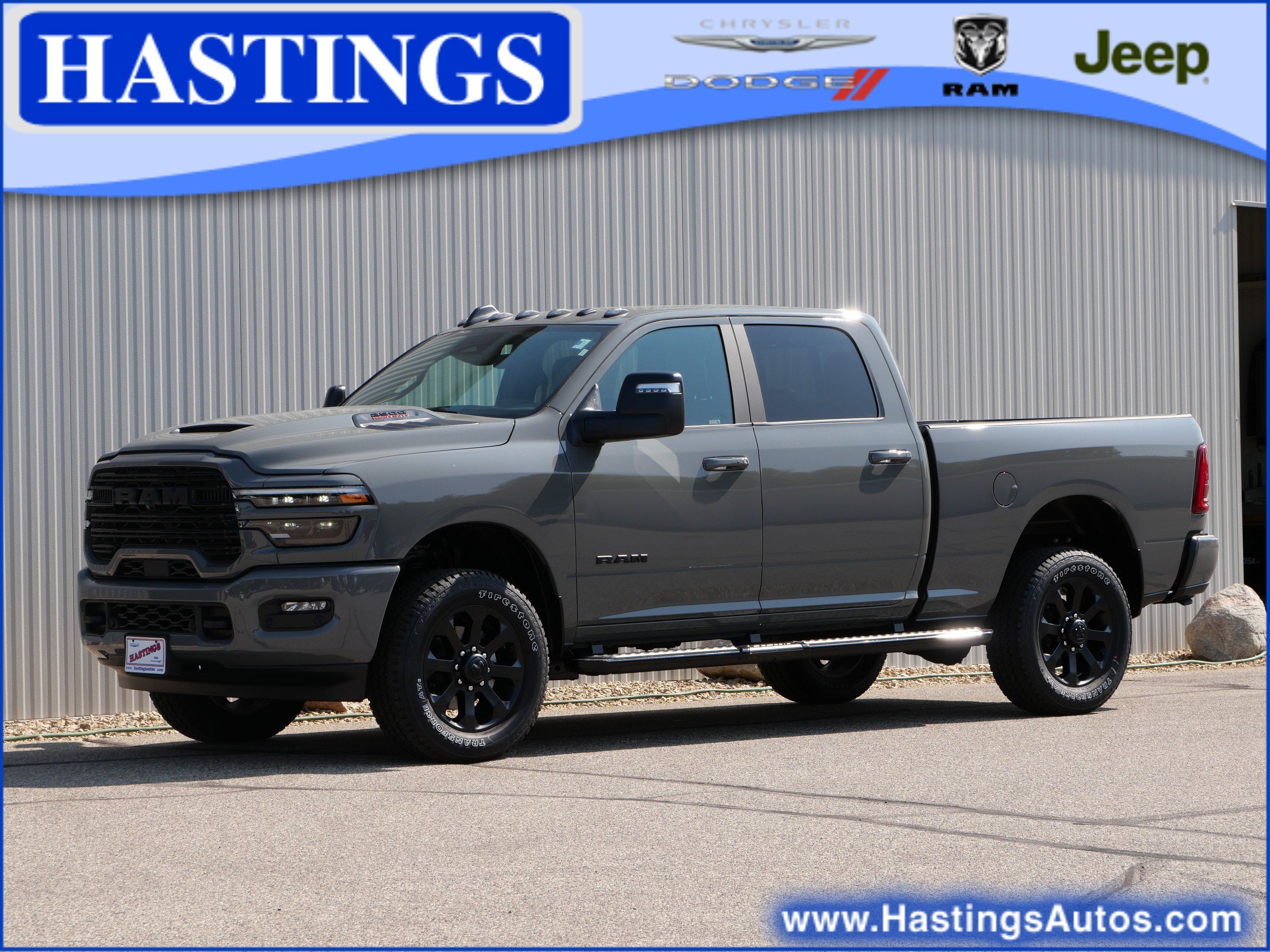 New 2026 Ceramic Gray Clear-Coat Exterior Paint RAM Laramie image 1