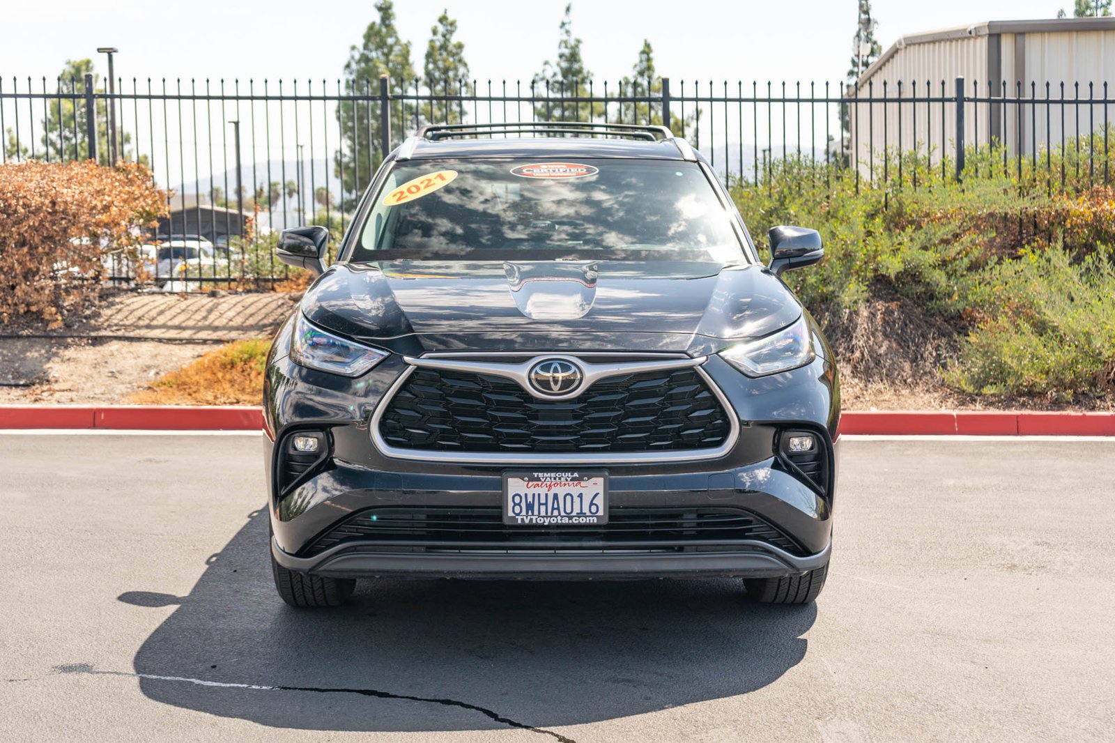 Certified Used 2021 Midnight Black Metallic Toyota XLE image 2