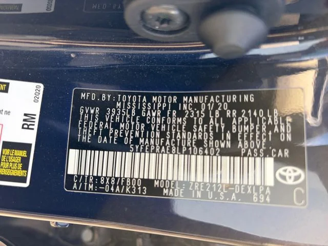 Used 2020  Toyota LE image 25