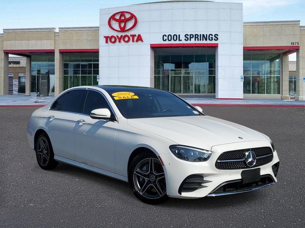 Used 2022 Polar White Mercedes-Benz E350 4MATIC® image 1
