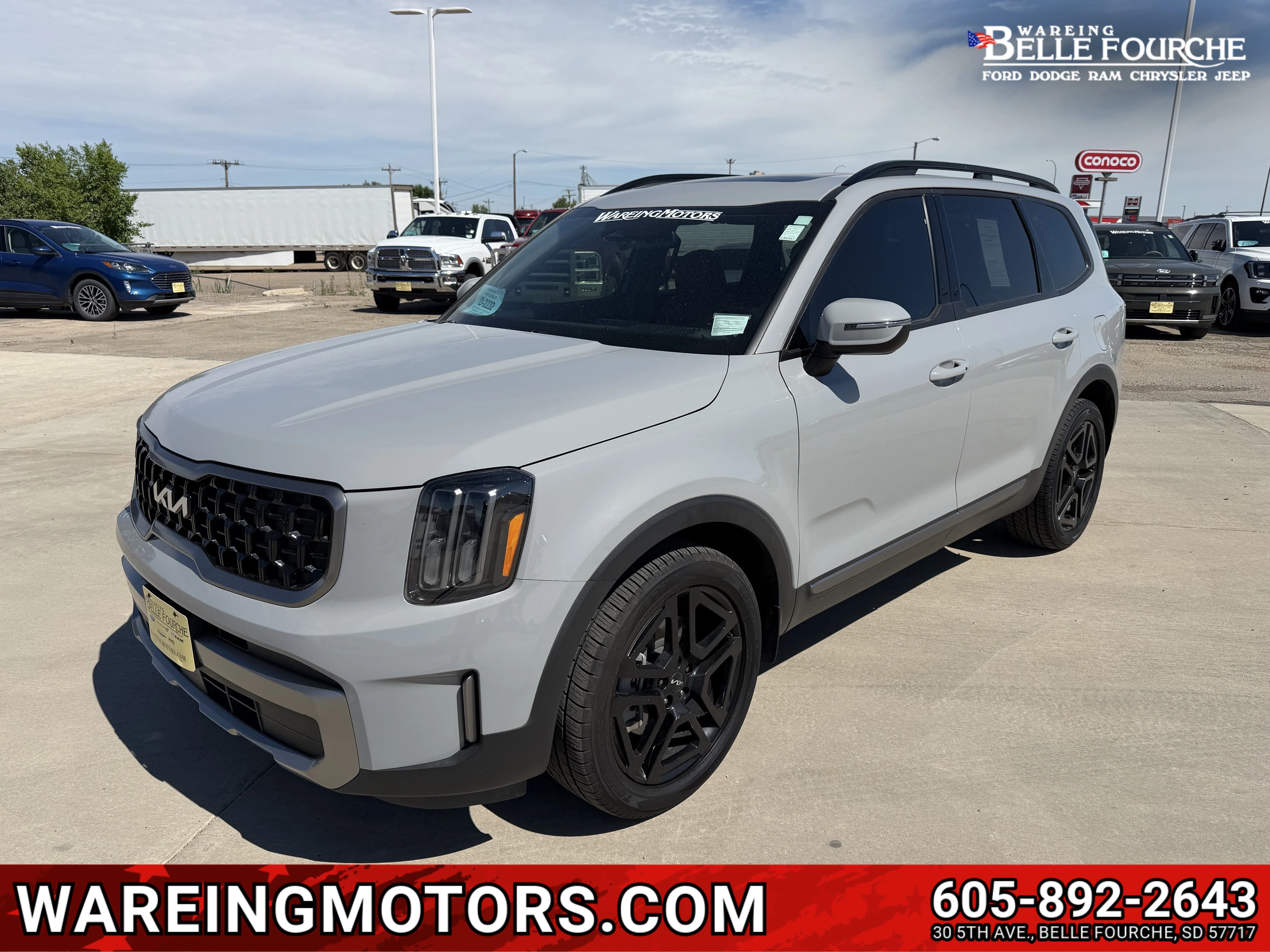 Used 2023 Wolf Gray Kia EX X-Line image 1