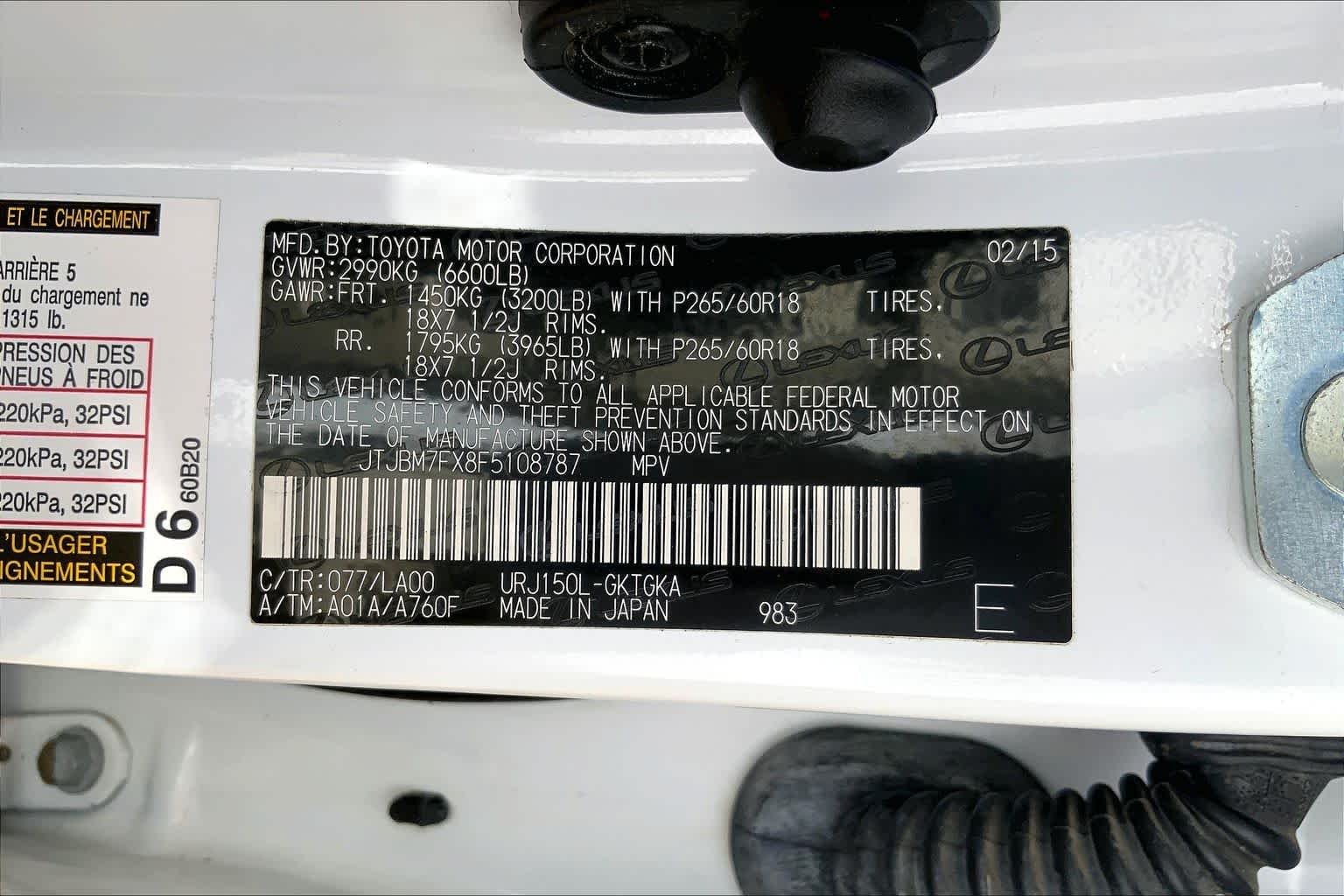 Used 2015 Starfire Pearl Lexus  image 37