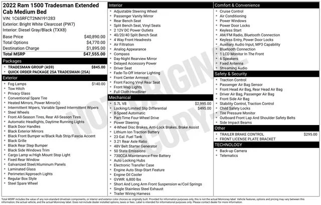 Used 2022 White Ram Tradesman image 38