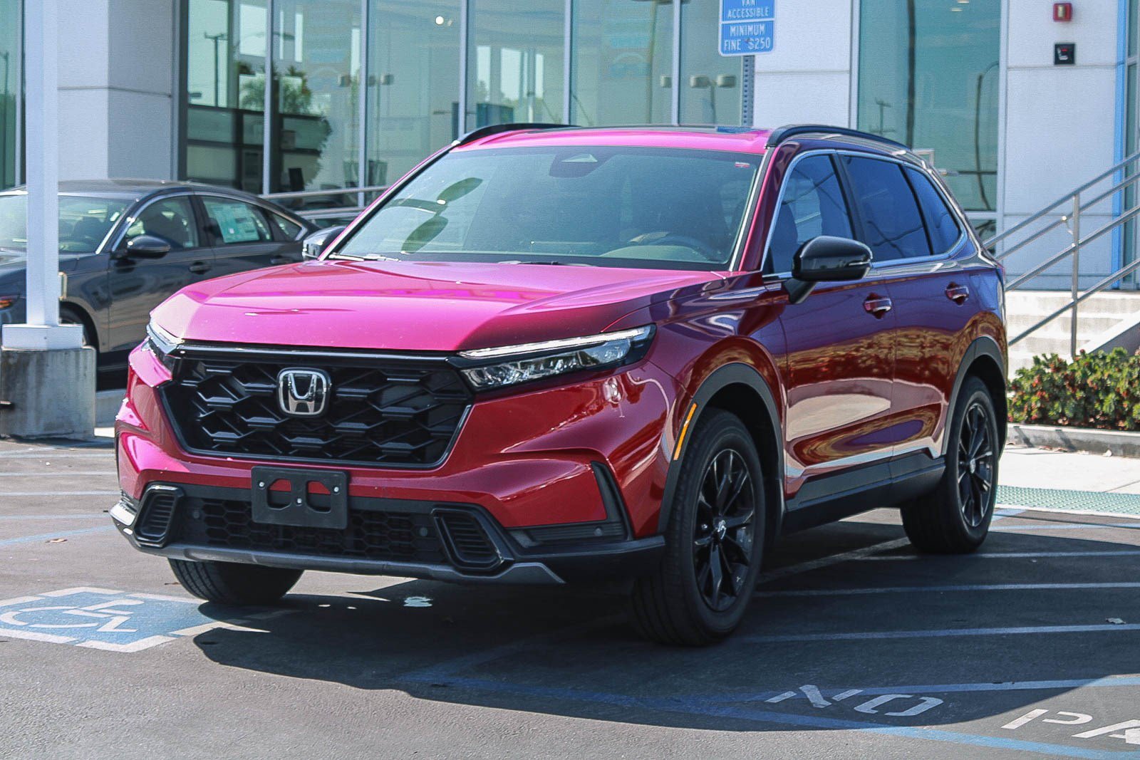 Certified Used 2025 Radiant Red Metallic Honda HYBRID AWD SPORT-L image 3