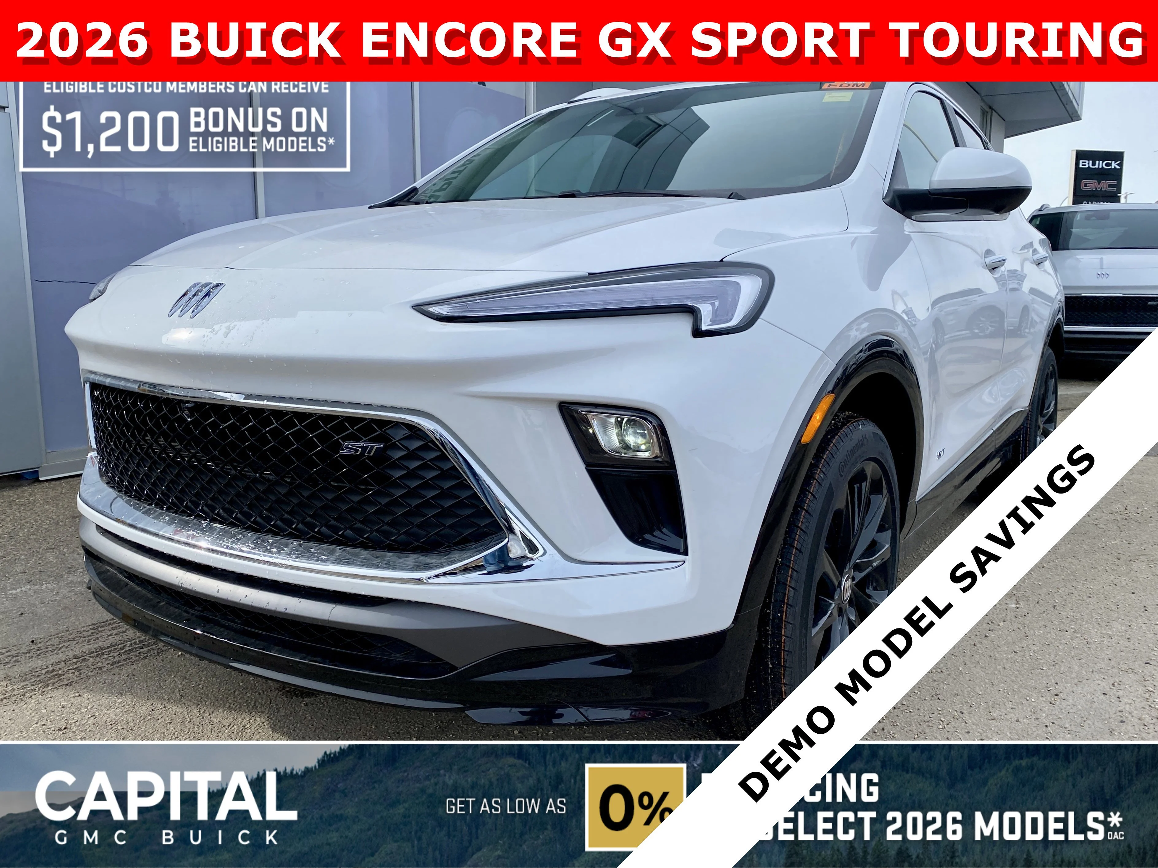 New 2026 Summit White Buick Sport Touring image 1