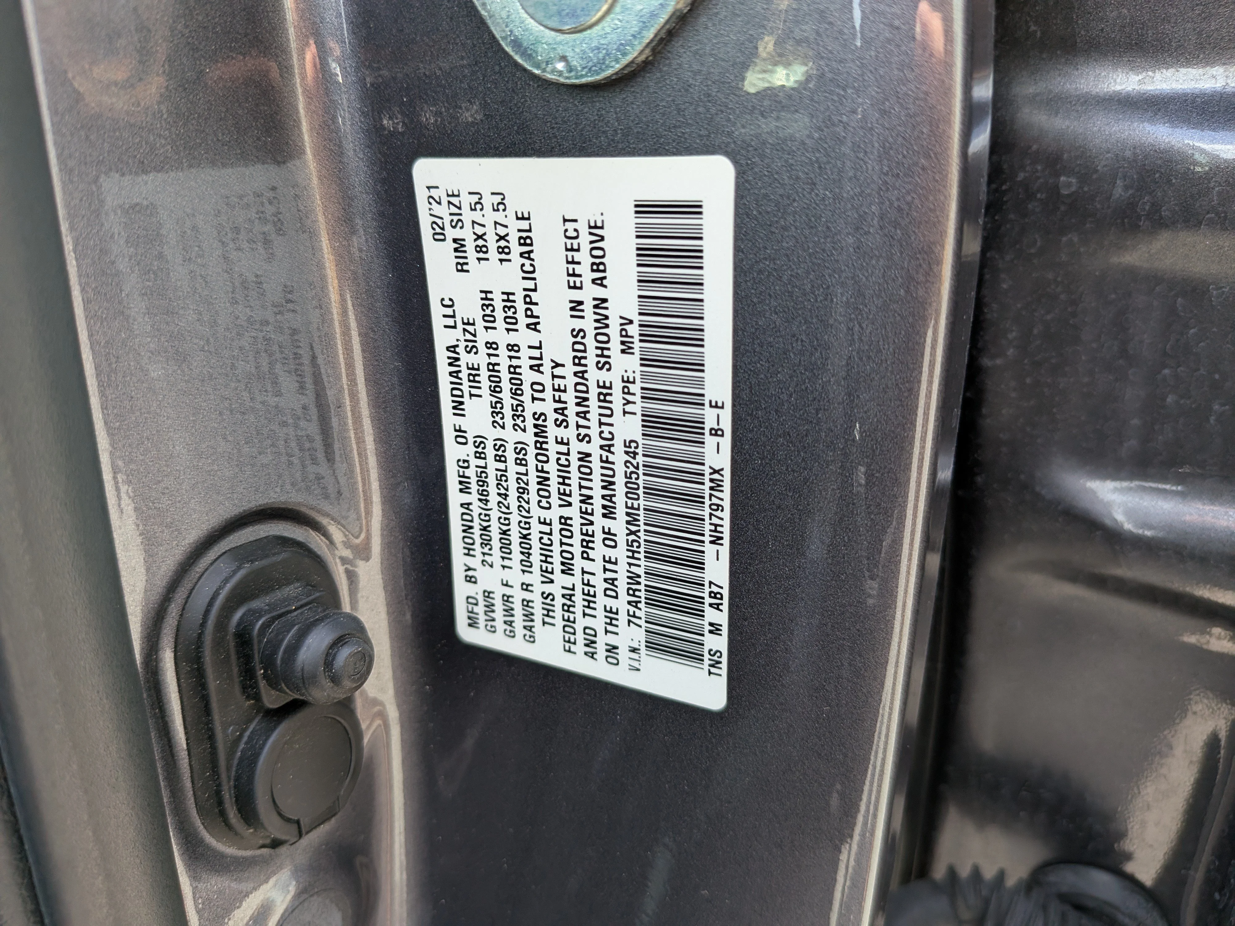 Certified Used 2021 Modern Steel Metallic Honda EX image 40