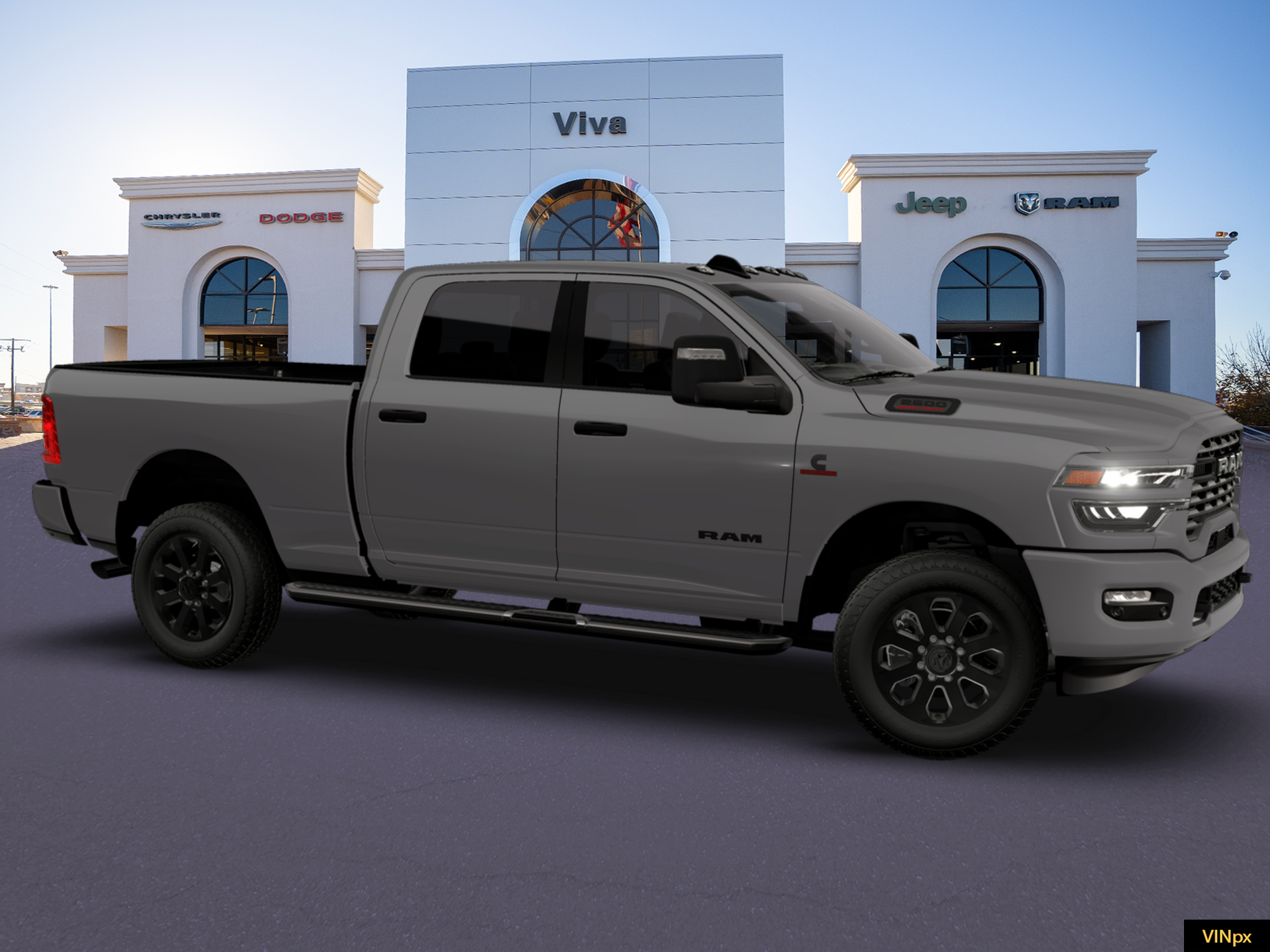 New 2026 Ceramic Gray Clear-Coat Exterior Paint RAM Big Horn image 10