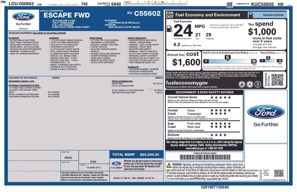 Used 2019 Blue Ford S image 4