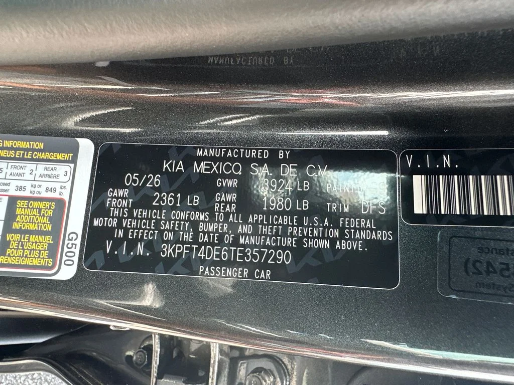 New 2026 Gray Kia LXS image 29