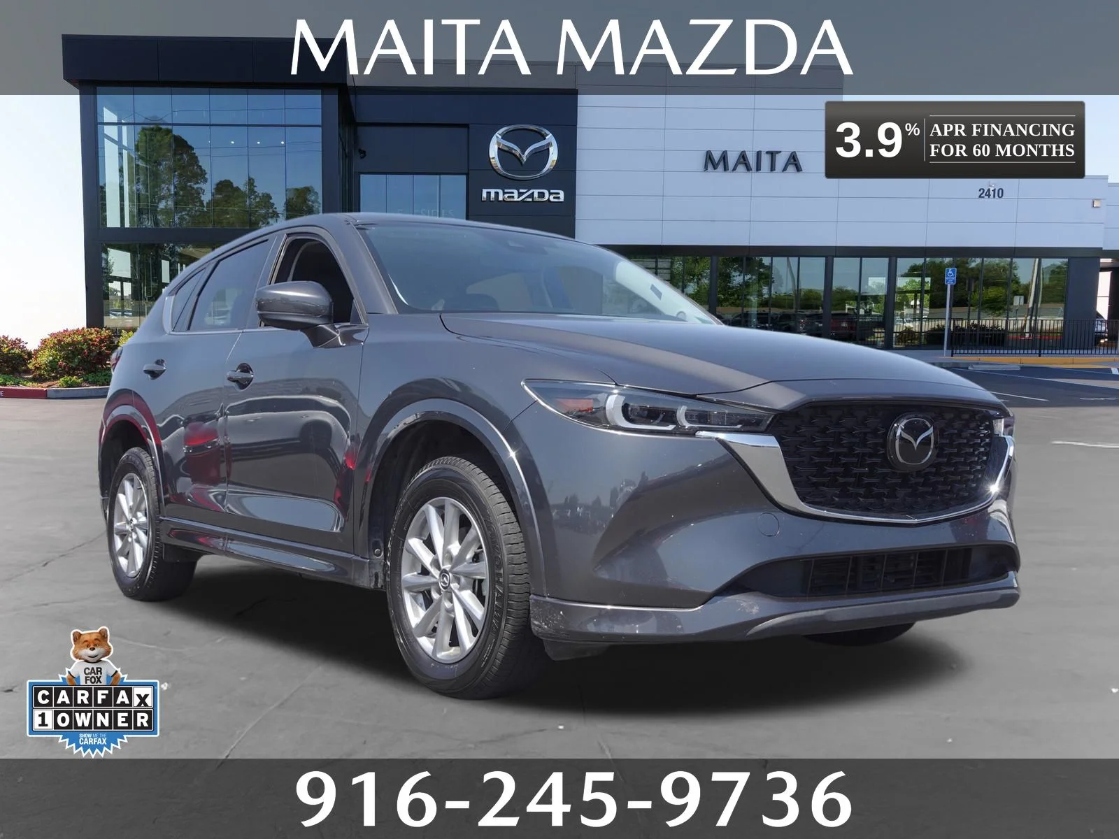 Certified Used 2025 Machine Gray Metallic Mazda 2.5 S Preferred Package image 1