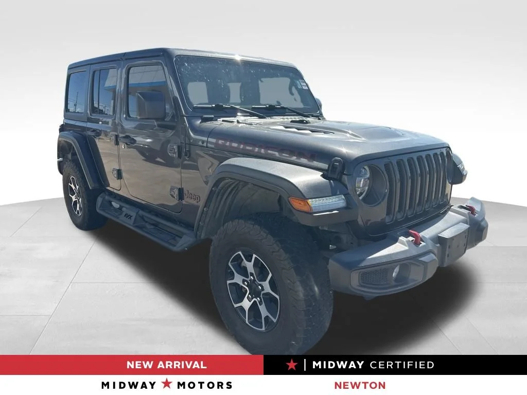 Certified Used 2022 Gray Jeep Unlimited Rubicon image 1