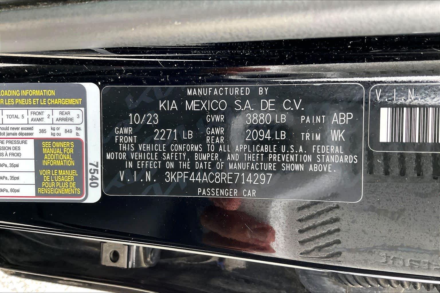 Used 2024 Aurora Black Kia GT image 33