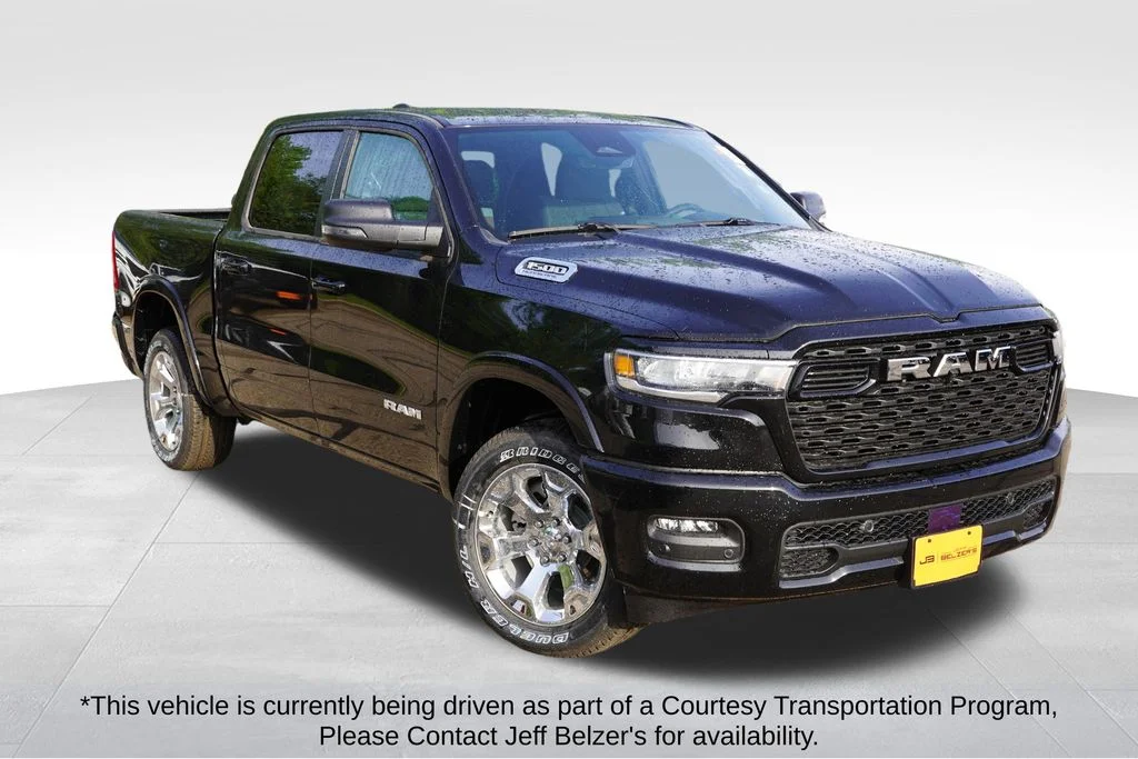 New 2026 Diamond Black Crystal Pearl-Coat Exterior Paint RAM Big Horn image 1