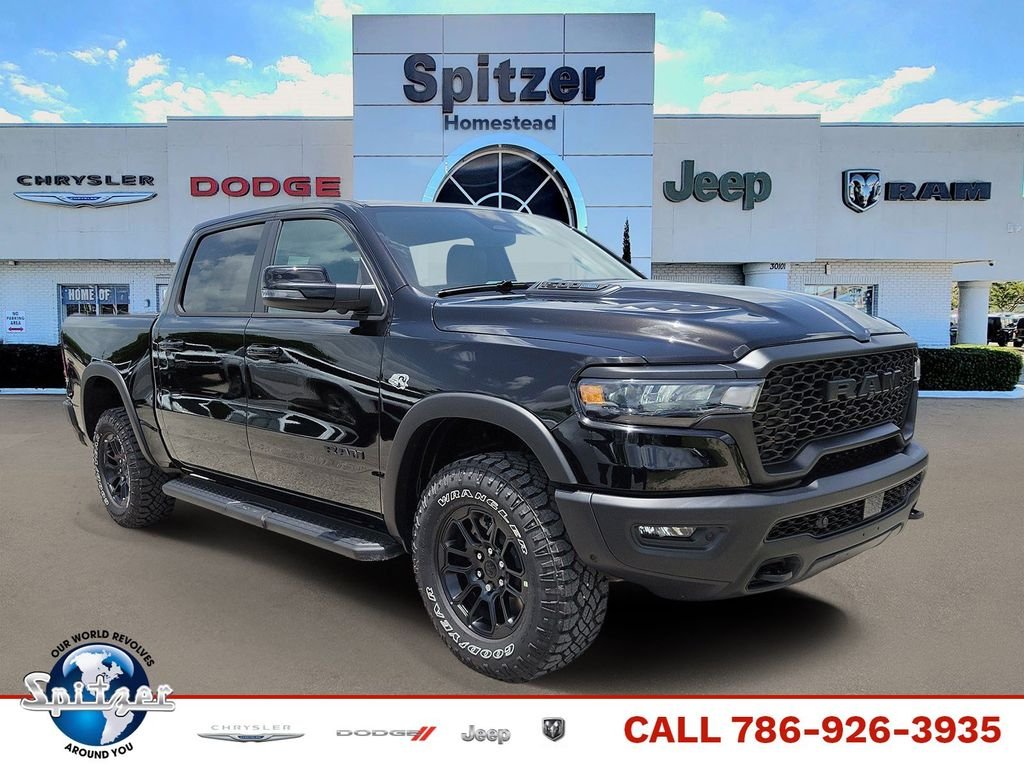 New 2026 Diamond Black Crystal Pearl-Coat Exterior Paint RAM Rebel image 1