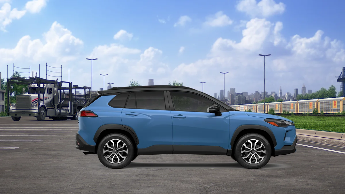 New 2026 Cavalry Blue with Jet Black roof Toyota Hybrid SE image 13