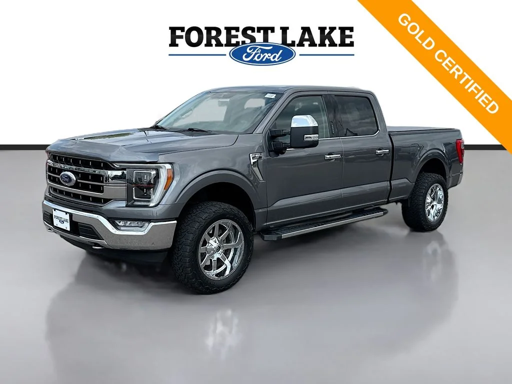 Used 2021 Gray Metallic Ford Lariat image 3