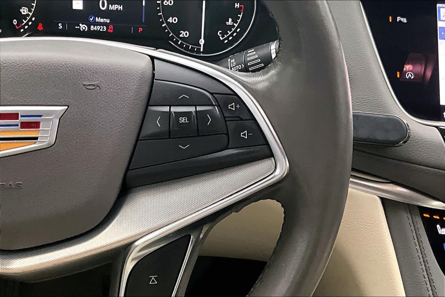 Used 2021 Dark Moon Blue Metallic Cadillac FWD Premium Luxury image 25