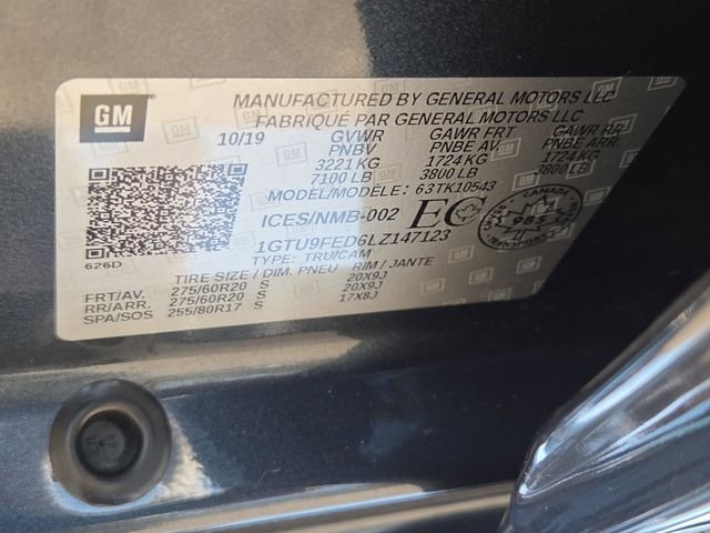 Used 2020 Dark Sky Metallic GMC Denali image 8