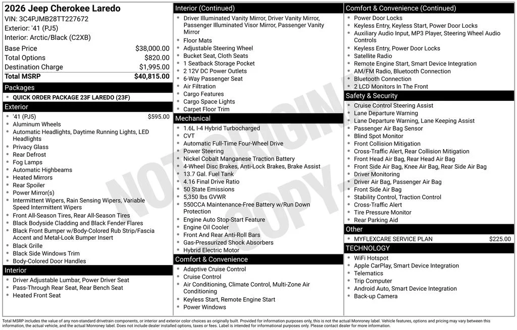 New 2026 41 Exterior Paint Jeep Laredo image 7