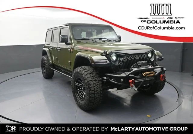 Used 2021 Green Jeep Unlimited Rubicon image 1