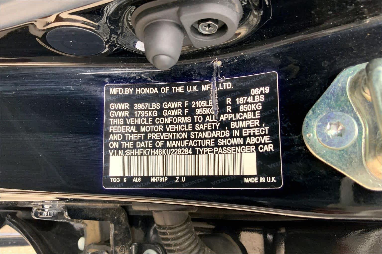 Used 2019 Crystal Black Pearl Honda Sport image 35
