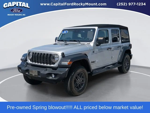 Used 2024 Silver Jeep Sport S image 1